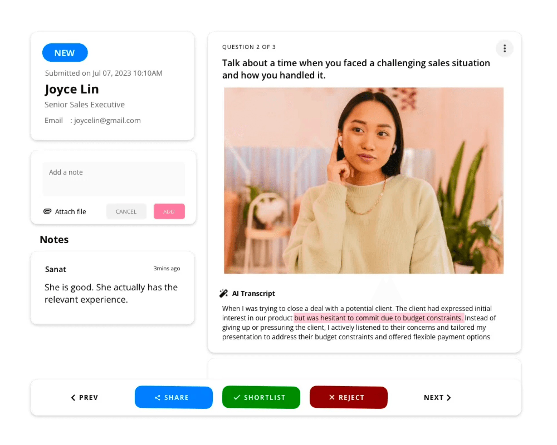 Hirevire simple video screening for small businesses