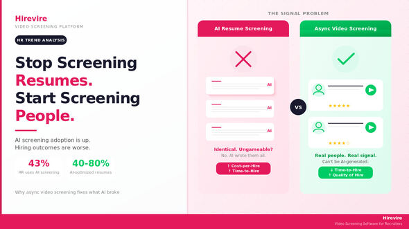 Resume vs Video Screening