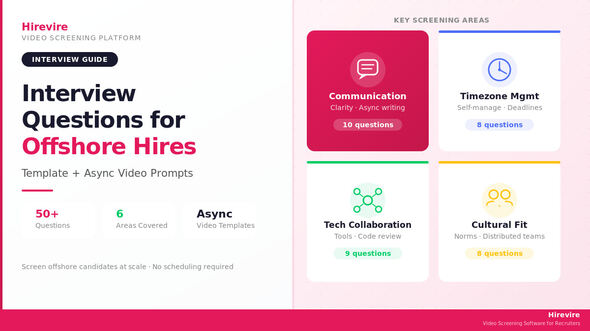 offshore candidate interview questions