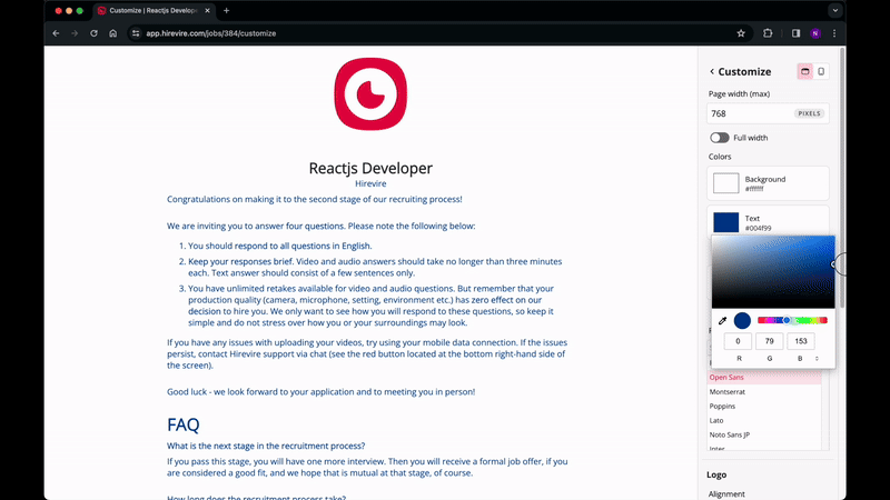 application-customization